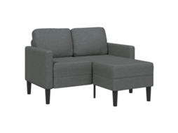 2-seater Sofa, 2-seater Sofas Vidaxl Cinzeto Tecido (n/a)