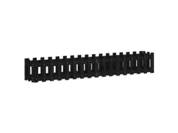 Canteiro elevado de jardim VIDAXL Preto Madeira de pinho (200x30x30cm)
