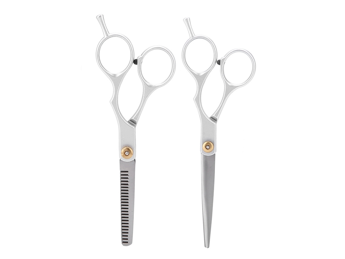 Conjunto De Tesouras De Corte E Desgaste Profissional Para Cabeleireiro E Uso Doméstico