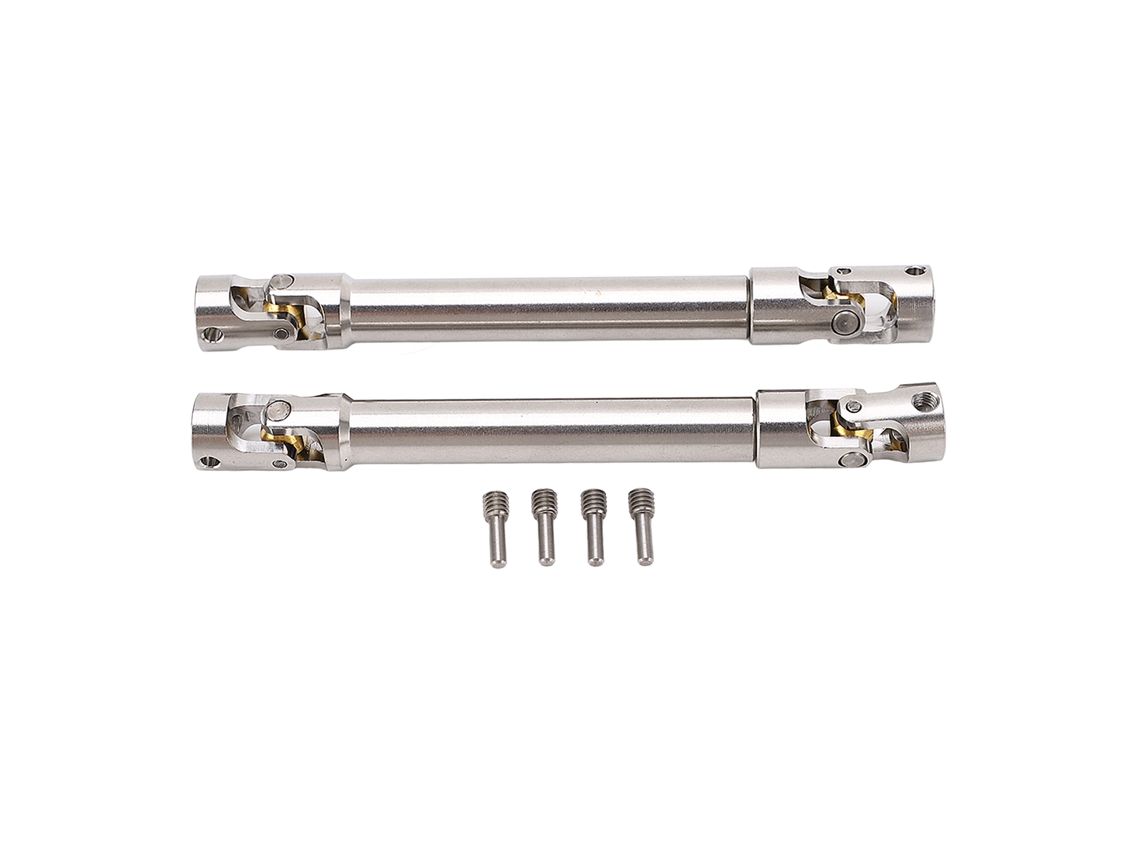 2 Pçs Eixo De Transmissão Rc Aço Inoxidável M4 Para Crawler 1/10 Traxxas Axial Scx10 Ii 113mm