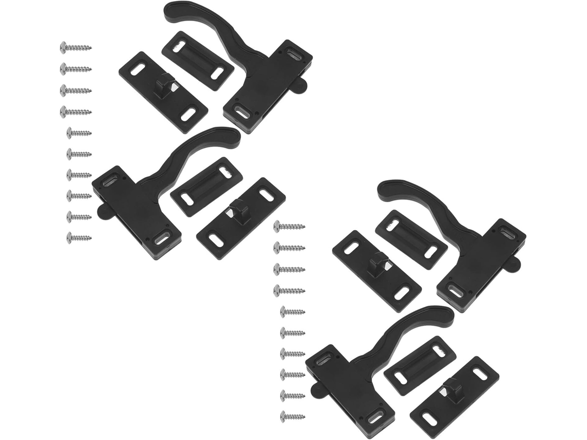 Conjunto de 4 peças de reposição para o mecanismo da porta da rede mosquiteira da autocaravana.