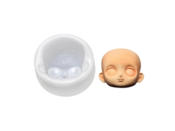 Molde De Silicone Para Decoração De Rostos De Bebês, Bonecas E Chocolates, Ideal Para Confeitar Doces, Bolos E Cupcakes. Inclui 10 Moldes De Silicone