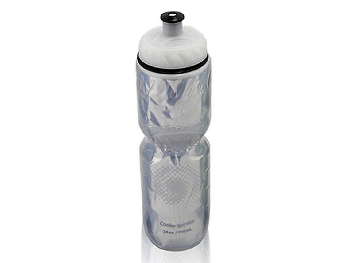Garrafa De Água Para Bicicleta De 710 Ml, Térmica, Dupla Camada, Para Ciclismo, Esportiva, Que Mantém A Temperatura Da Água Quente Ou Fria (prateada)