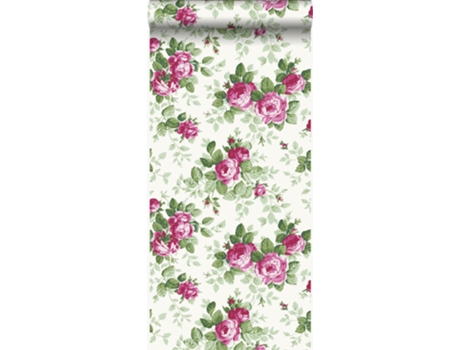 Papel De Parede Rosas Cor De Rosa 53 Cm X 10,05 M Origin Wallcoverings