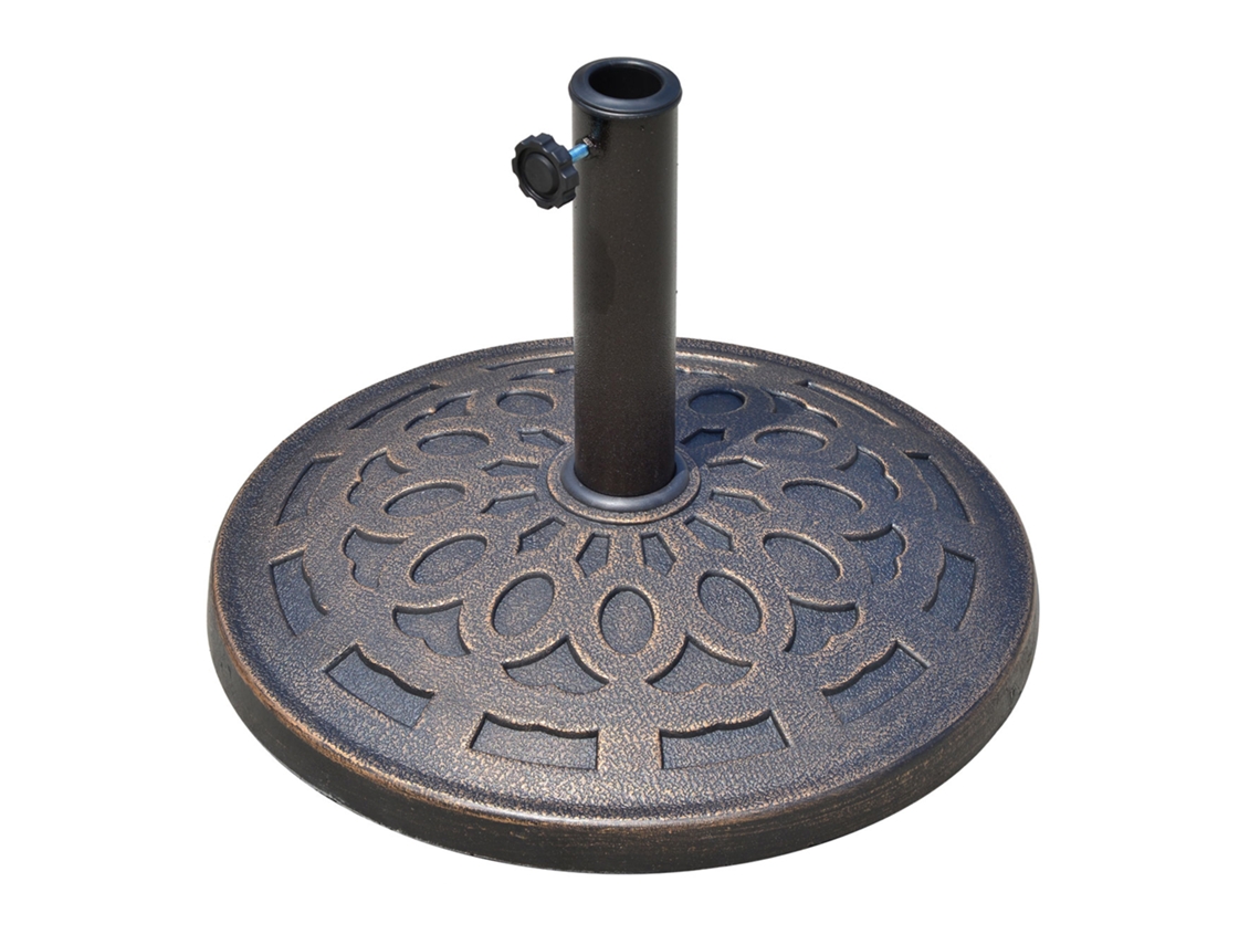 Base Guarda sol Bronze 14kg (redonda, Resina, Ø38 48mm)