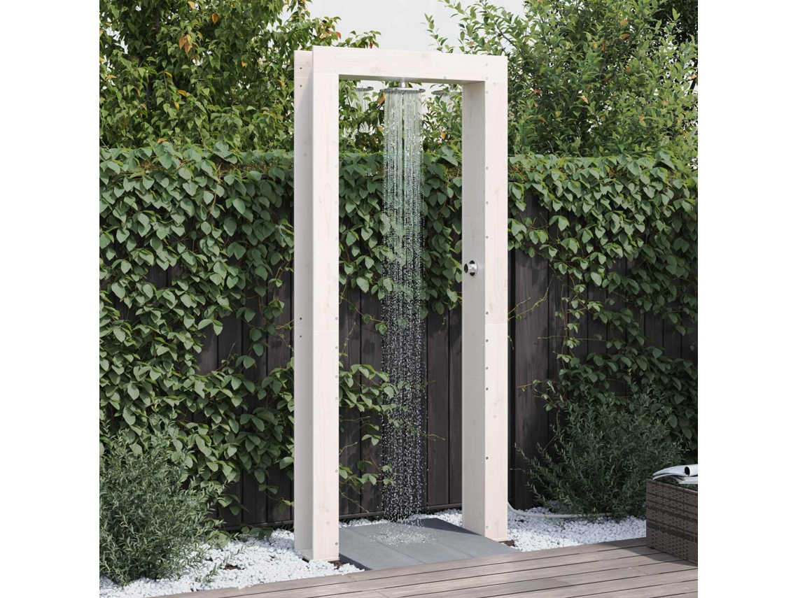Vidaxl Chuveiro Externo 226 Cm Branco
