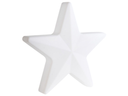 Candeeiro De Pé Led Para Exterior Olsan Estrela 76 Cm Branco