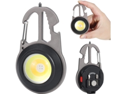 Mini Lanterna Led, Lanterna De Trabalho Portátil Para Chaveiro, 800 Lúmens, 7 Modos, Recarregável E À Prova D'água