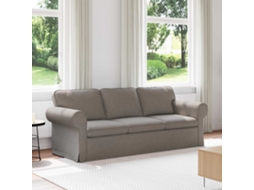 Vidaxl Sofá Cinzento-acastanhado 215 X 82 X 80 Cm Tecido