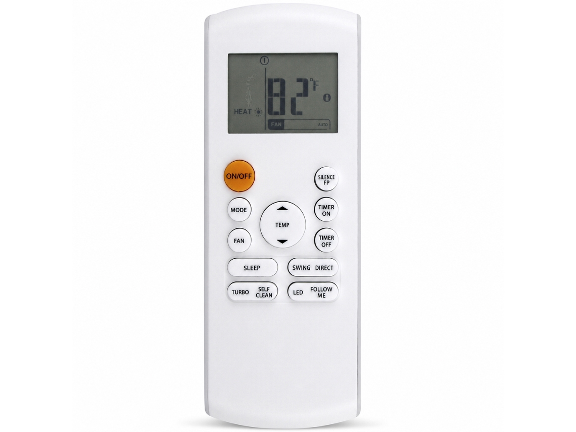 Comando À Distância Para Ar Condicionado Compatível Com Midea Rg57a6/bgefu1_zhd