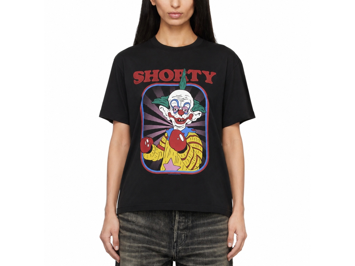 Rockinstone Killer Klowns Shorty Black Adult T-shirt Size:xxl