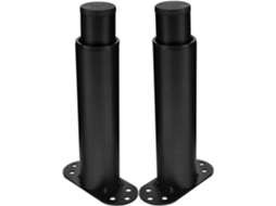 Doitool Pés De Cama Ajustáveis Em Altura Com Reforço Aço 15-27cm, Pretos, Em Aço Laminado A Frio, Kit De Suporte Para