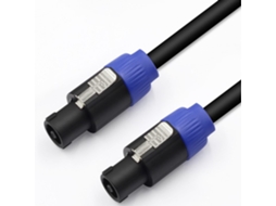 Cabo Speakon Com Conector Para Amplificador, Plugue De Alto, Falante Com Trava Giratória Para Sistemas De Som Profissionais, Cabo De Alto