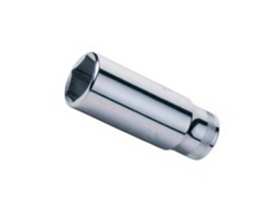 Chave de soquete quadrada 3/8'' boca hexagonal série longa métrica M-16 ALYCO