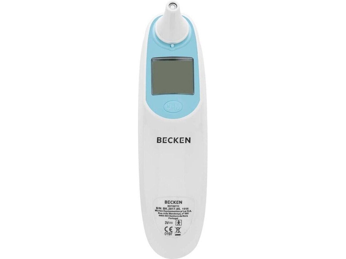 Termómetro de Ouvido/Testa BECKEN Bdt-2977C (Branco - Plástico ABS)