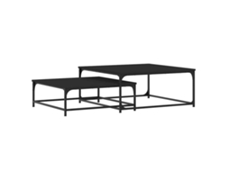 Nesting Coffee Table, Nesting Coffee Tables Vidaxl Preto Madeira Processada (n/a)
