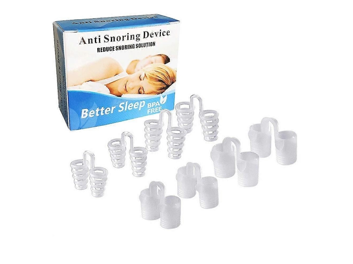 Clipe De Ventilação Nasal De Silicone, 8 Unidades/conjunto, Clipes Anti Ronco, Apneia Do Sono, Dilatadores Nasais, Dispositivo Auxiliar Do Sono