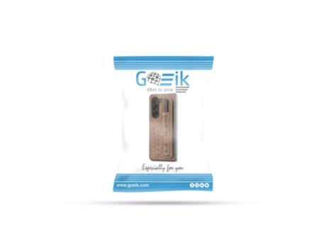 Capa Ranhura Caneta para Samsung GOEIK BY PC GO Pele Castanho
