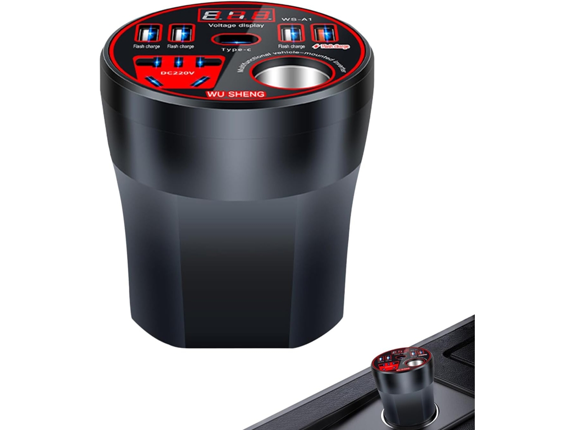 Carregador USB para carro - Conector USB para acendedor de cigarros