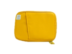 2026zentro-sobrecapa Para Tablet Portátil De Metal Com Duas Fechaduras Zipper Moda Algodão Estojo De Armazenamento Amarelo 11 Polegadas