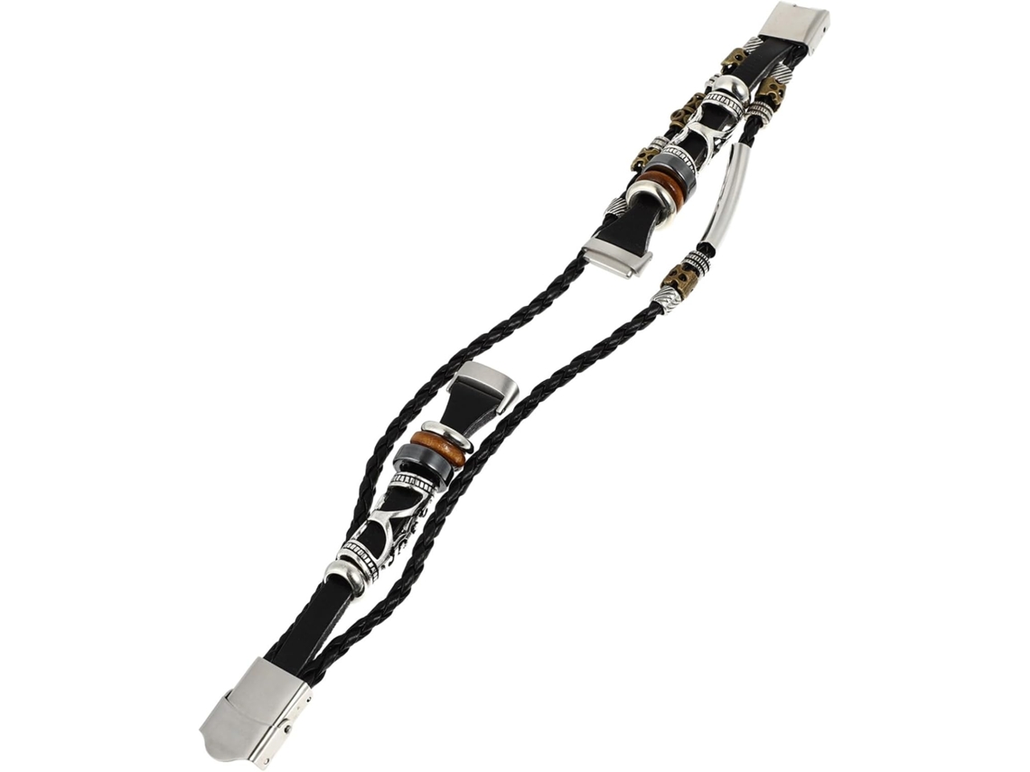 Pulseira De Substituição Compatível Com Fitbit Luxe Vintage, Pulseira Étnica Em Couro Para Montagem Gokoco