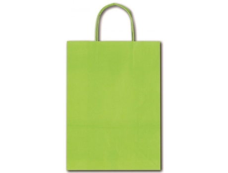 Livro Paq/25 Bolsas Kraft Allegra Color Verde Lima 41x12x36cm De Desconocido (espanhol)