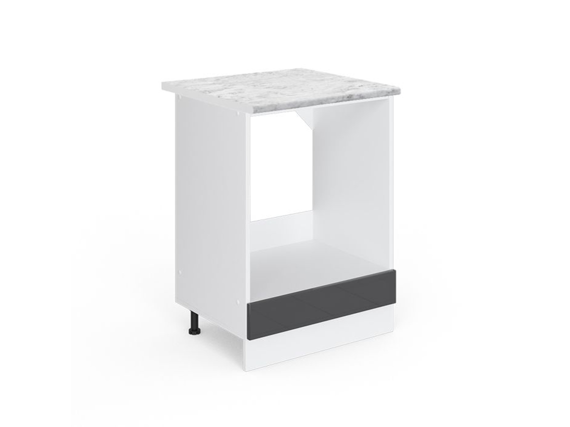 Armário de forno R-Line, 60 cm, Mármore PT, Antracite alto brilho, Vicco