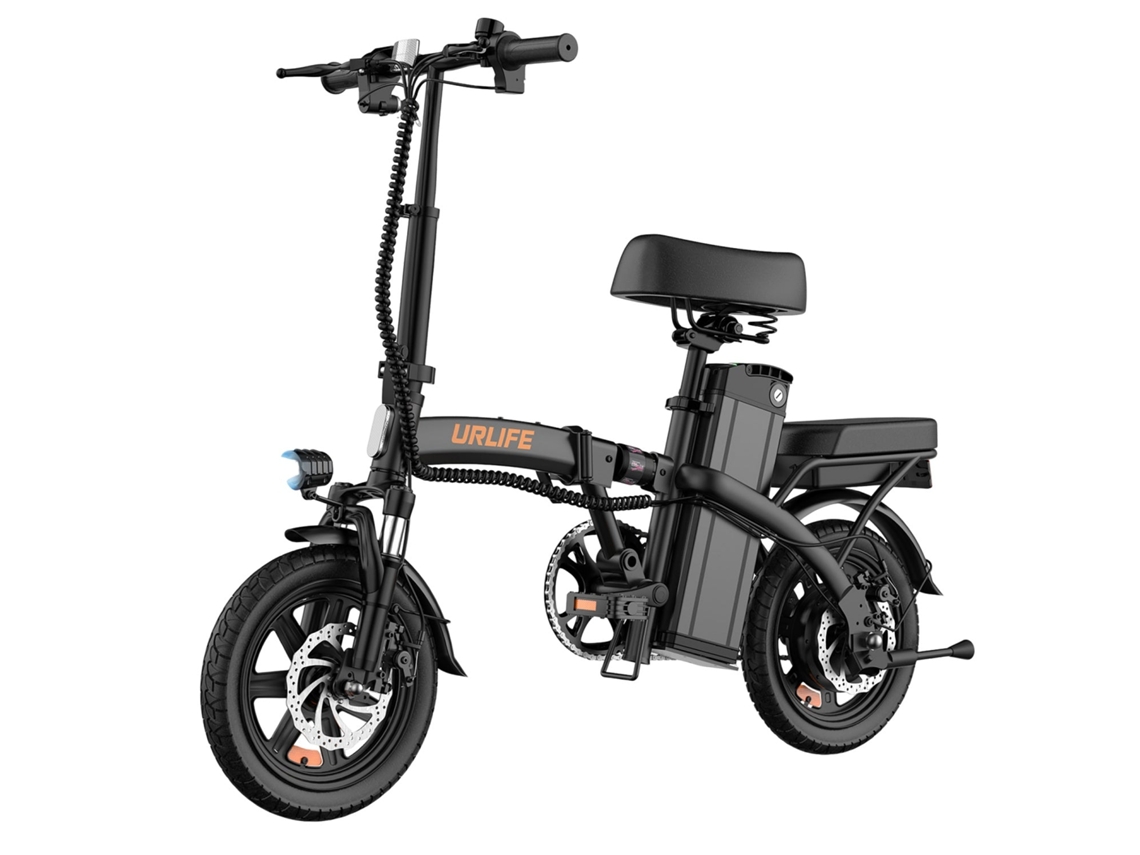 Bike Urlife F1l Motor 250w Bateria 48v 7.5ah Pneus De 14 Polegadas Disco Preto