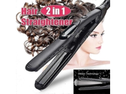 Prancha Alisadora E Modeladora De Cabelo Profissional A Vapor Com Revestimento De Cerâmica E Turmalina Para Alisar E Cachear Os Cabelos. Hengjian