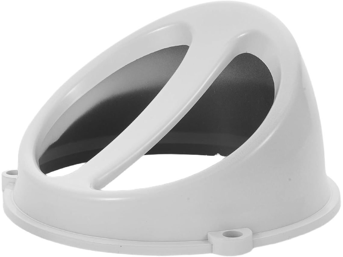Tampa De Ventilação Da Entrada De Ar Do Capô Do Motor Da Motocicleta Em Abs Branco