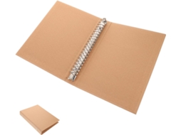De Caderno Recarregável Em Papel Kraft Com Fecho, Organizador De Mesa, Capa Protetora Para Anotações Gokoco