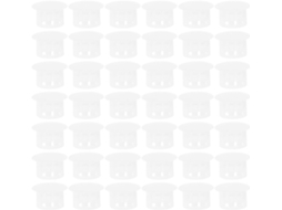 Tampões De Plástico Transparente Luxshiny Para Furos Parafuso, 14mm, Com Fecho De Pressão Redondo E Plano, Pacote Com