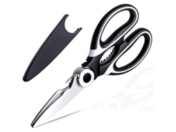 Tesoura de cozinha multifuncional Slowmoose Heavy-Duty com bainha para aves, peixes, carnes e ossos. Perfeita.