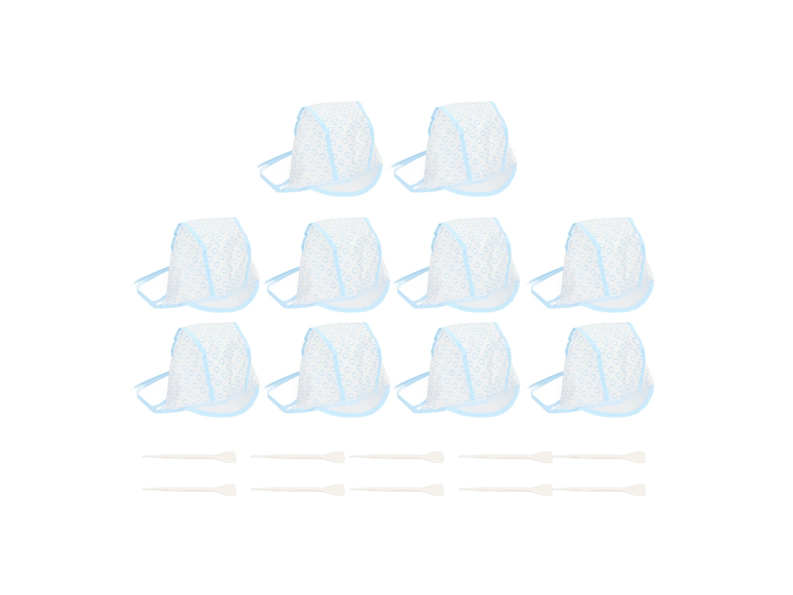 2026 10pcs Gorro de Tinte de Pelo Desechable para Mechones Y Coloreado En Casa Peluquería