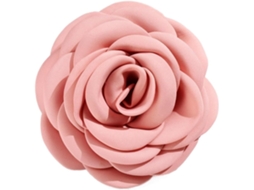 Broche De Flor Tecido Vintage Rosa