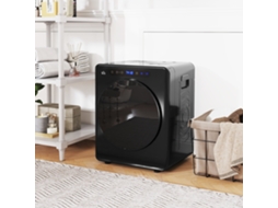 Secador De Roupas Elétrico 1000w, Capacidade 3kg, 6 Programas De Secagem Com Timer, Em Aço Inoxidável Preto