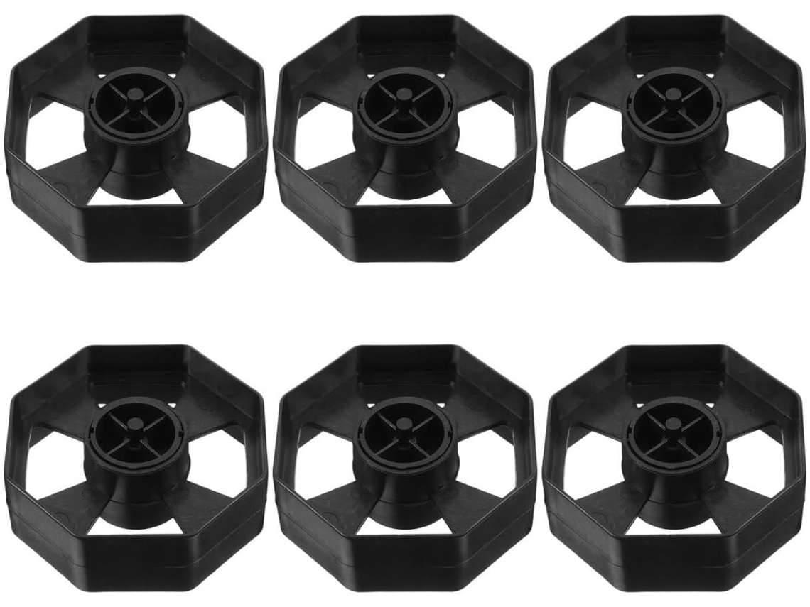 Roda central e de reposição para dispensador Fita Adesiva, plástico transparente, durável e resistente, ideal para carteiras escolares.