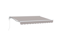 Vidaxl Toldo Retrátil Elétrico Cinzento-claro 3 X 2,5 M