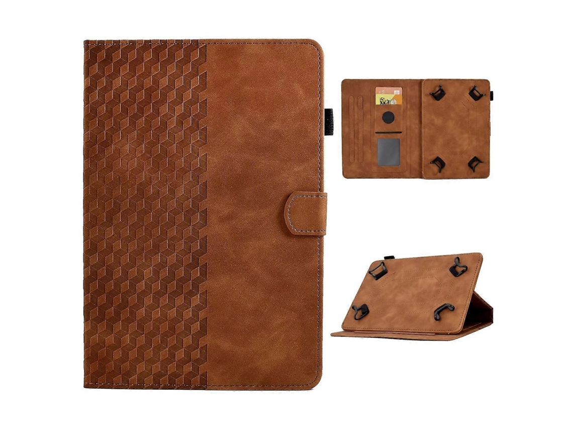 Capa Para Tablet De 10 Polegadas Com Ativação/desativação Automática, Couro, Protetora Compartimento Cartão/suporte, Multicolorida Tuotuo