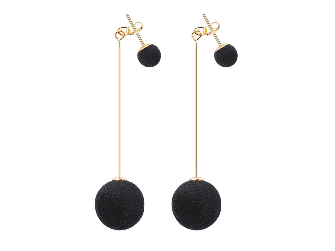 Brincos De Liga Simples Com Pingente Longo - Presente Doce
