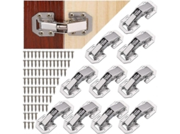 Hinge Para Armário Com Fechamento Silencioso 90 Graus, Inox Anti-roxo, Instalação Fácil Para Portas De Madeira