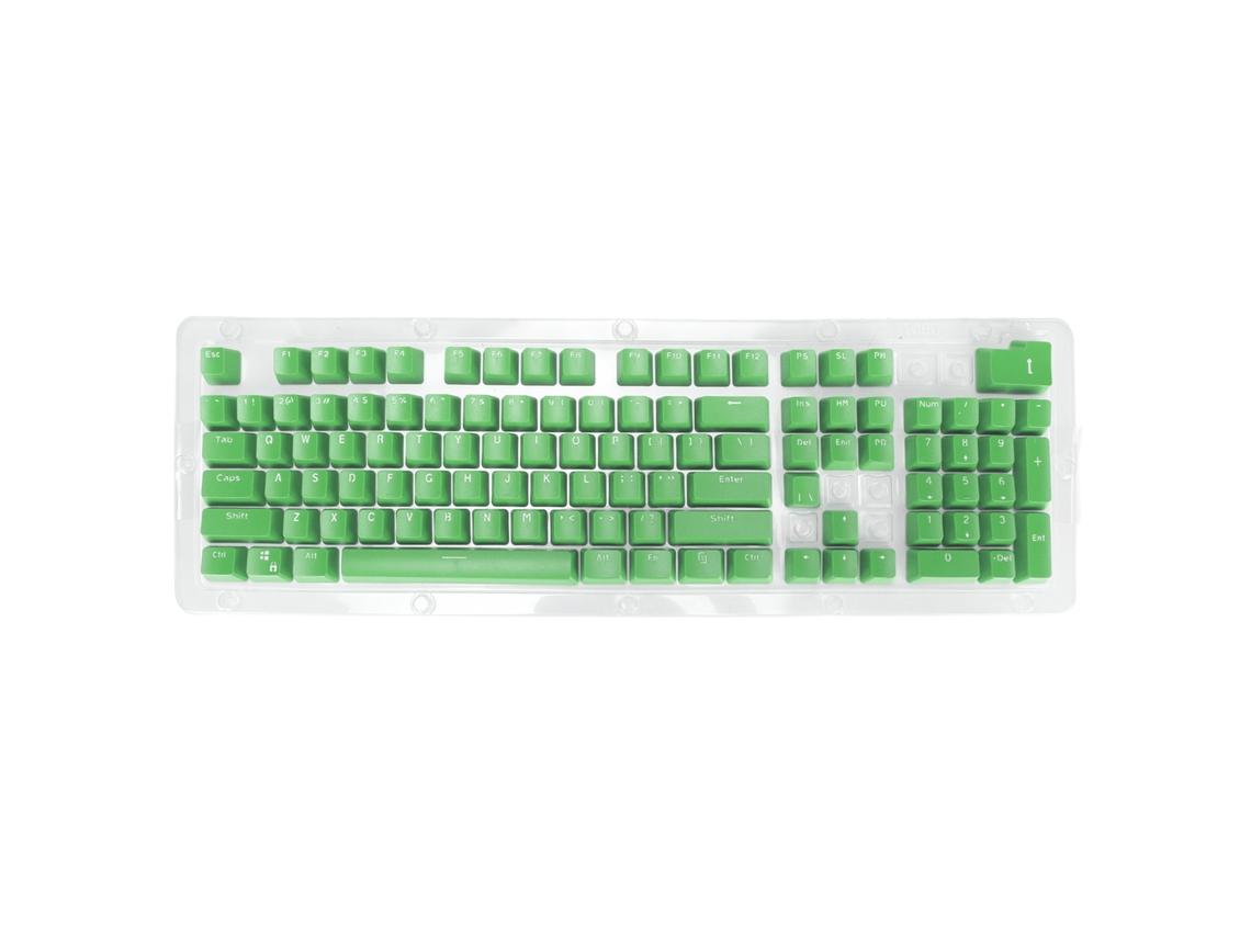 Keycaps De 106 Teclas Com Altura Oem Injeção De Duas Cores Opq Opaco Para Teclados Mecânicos 61/87/104 Teclas Letras Verde Branco