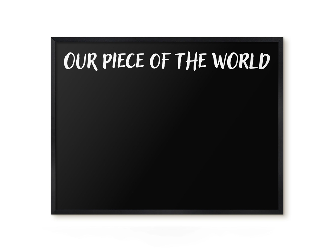 Magnetic Board For Wall Our Piece Of The World For The Bedroom Espelharte (80x60 Cm)