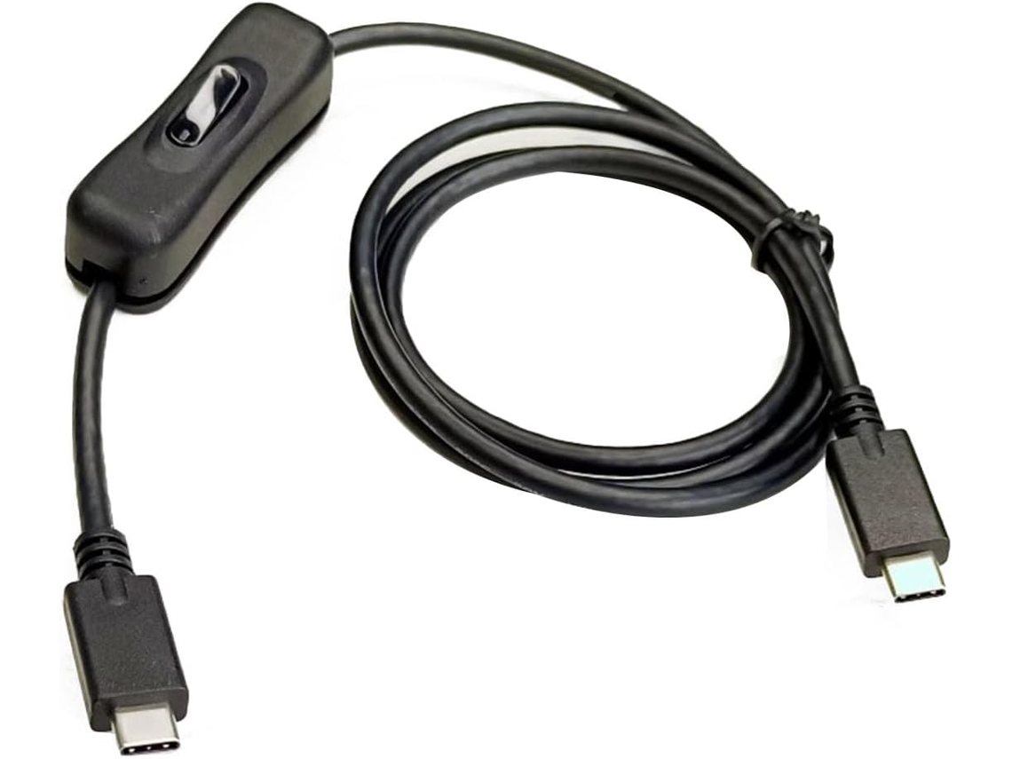 Cabo Usb-c Macho Com Interruptores, Cabo Adaptador Usb 3.1 Pd100w Para Celular