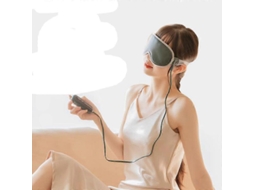 Máscara de Massagem para Olhos Ltcmfc, Massageador Ocular Compacto e Criativo com Aquecimento, Auxílio Silencioso, Verde