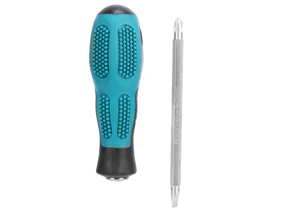 Driver de Parafuso Dual Cruzado/ranhura 6x100mm para Reparos Domésticos e Eletricistas Ferramenta Manual 5mm | S/MARCA
