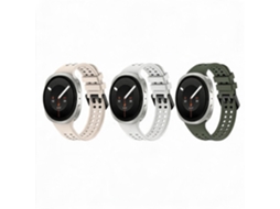 Pulseira de couro sintético para Samsung Galaxy Watch 9 40/44 mm (3 núcleos)