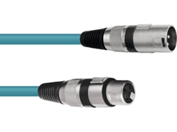 Cabo XLR OMNITRONIC 3pin 5m bu