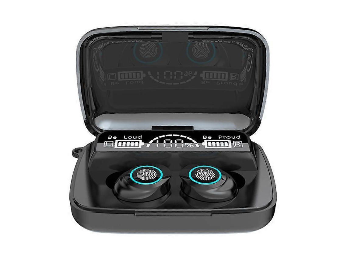 Fones De Ouvido Bluetooth 5.0 Com Visor Digital Lcd E Estojo Recarregável Ly Ebike