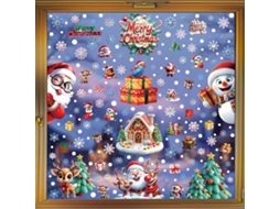 Enfeites De Árvore De Natal Boneco De Gengibre, Boneco De Neve, Floco De Neve, Decalque De Vidro, Decoração Natalina, Papai Noel Aquaforge